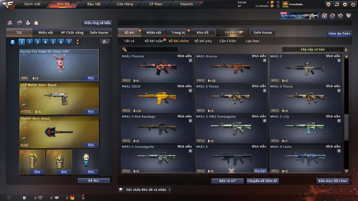 shop acc cf uy tin gia re